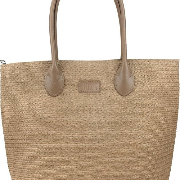 Women Straw Rattan Tote Bag Summer Beach Shoulder Handbag Spacious Durable - Picture 1 of 8